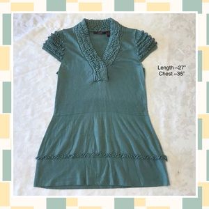 Heather B Long Sweater / Dress Short Sleeve